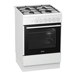 Gorenje K613E17WKD Dual Fuel Cooker, White